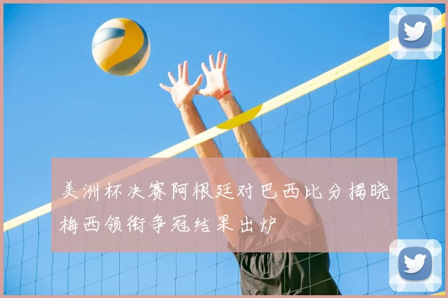 美洲杯决赛阿根廷对巴西比分揭晓梅西领衔争冠结果出炉